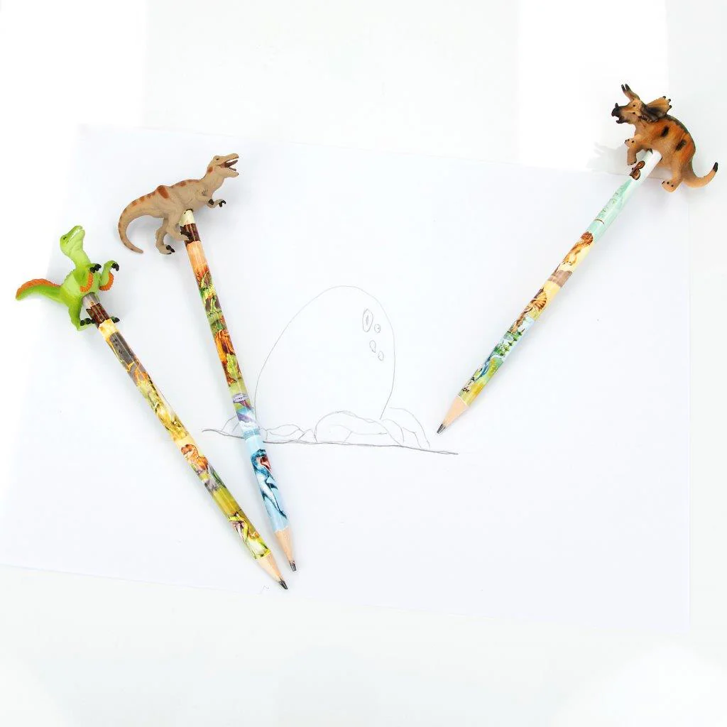 Dino World Pencil with Dino topper Assortment - Image 5