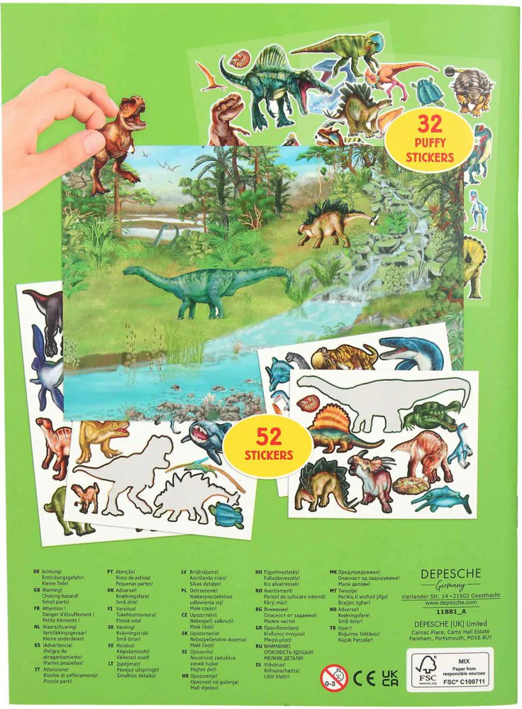 Dino World with Puffy Stickers - Image 4