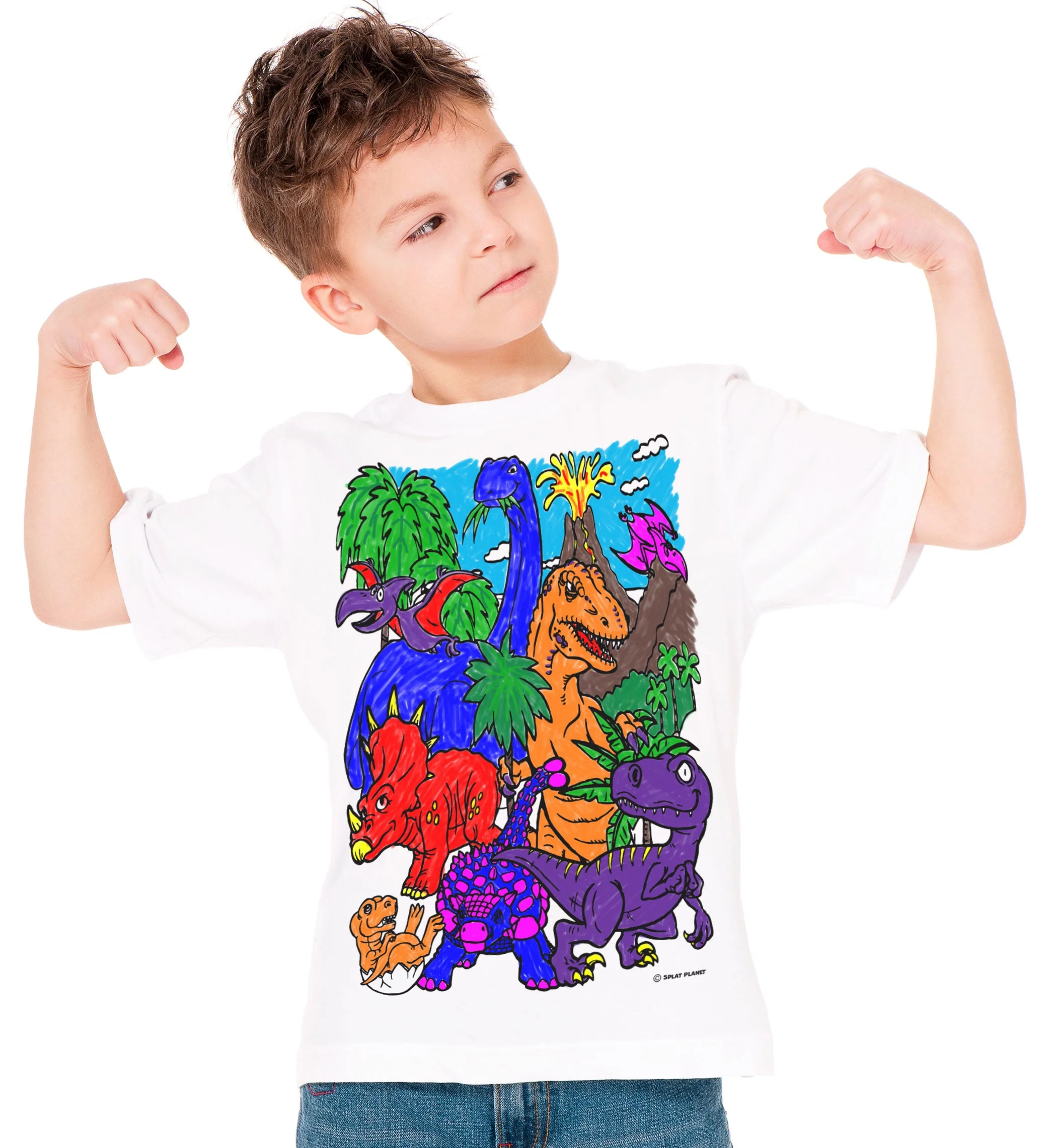Dinosaur Colour In T-Shirts - Image 5