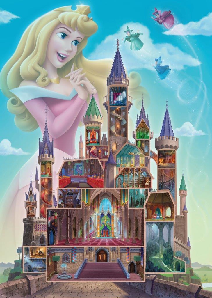 Ravensburger Disney Aurora Castle 1000 Piece Jigsaw Puzzle - Image 2