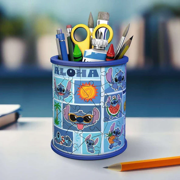 Ravensburger Disney Stitch Pencil Holder 54 Piece Jigsaw Puzzle - Image 2