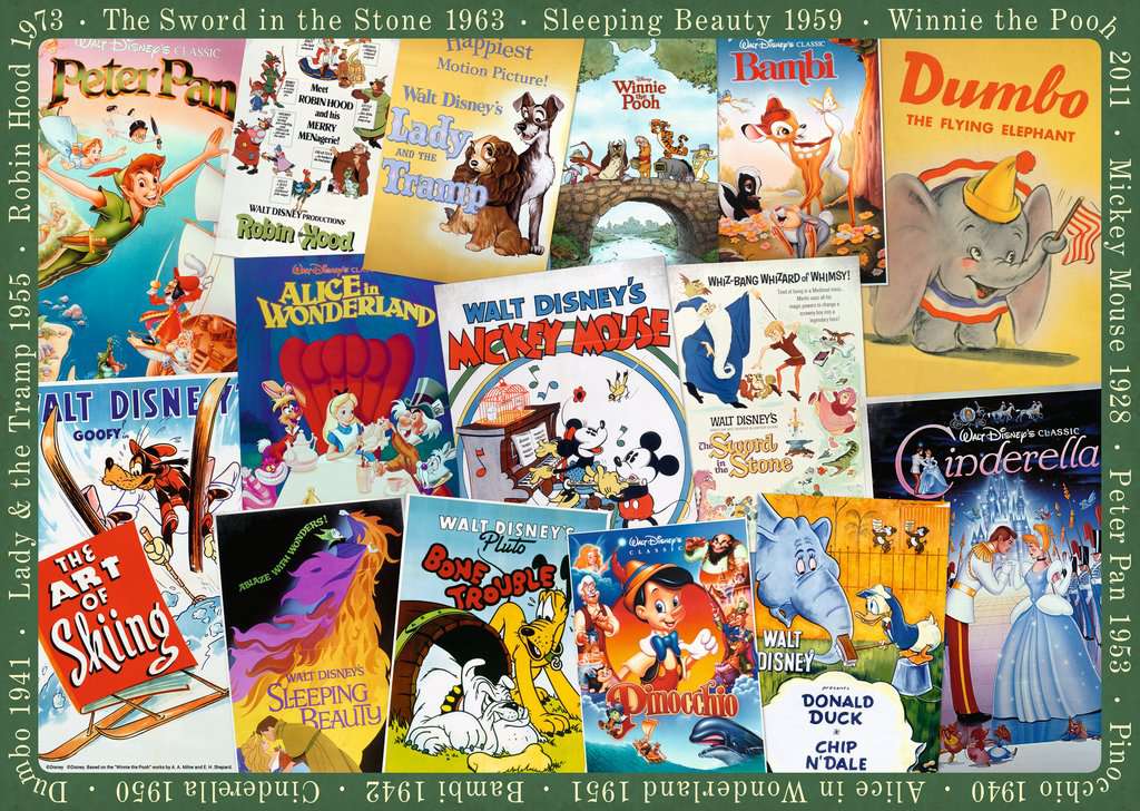 Ravensburger Disney Vintage Posters 1000 Piece Jigsaw Puzzle - Image 2