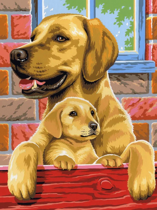 Junior Painting by Numbers Pairs Dogs - Image 2