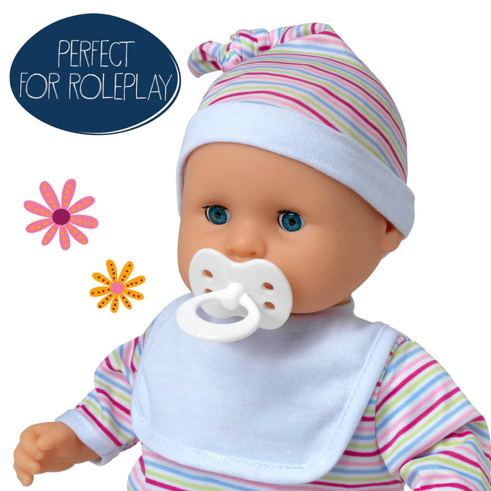 Dolls World Baby Babble 38cm Soft-Bodied Doll - Image 5
