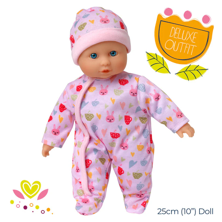 Dolls World Baby Grace - 25cm Soft-Bodied White Doll - Image 2