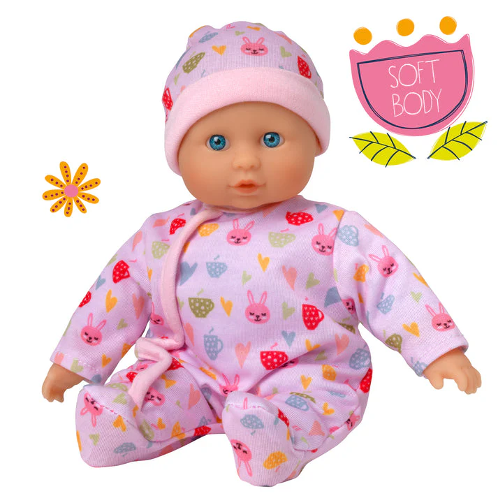 Dolls World Baby Grace - 25cm Soft-Bodied White Doll - Image 3