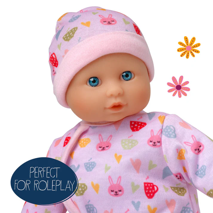 Dolls World Baby Grace - 25cm Soft-Bodied White Doll - Image 4
