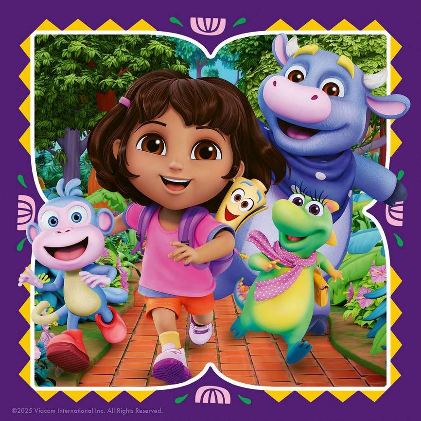 Ravensburger Dora the Explorer 3x49 Piece Jigsaw Puzzle - Image 3