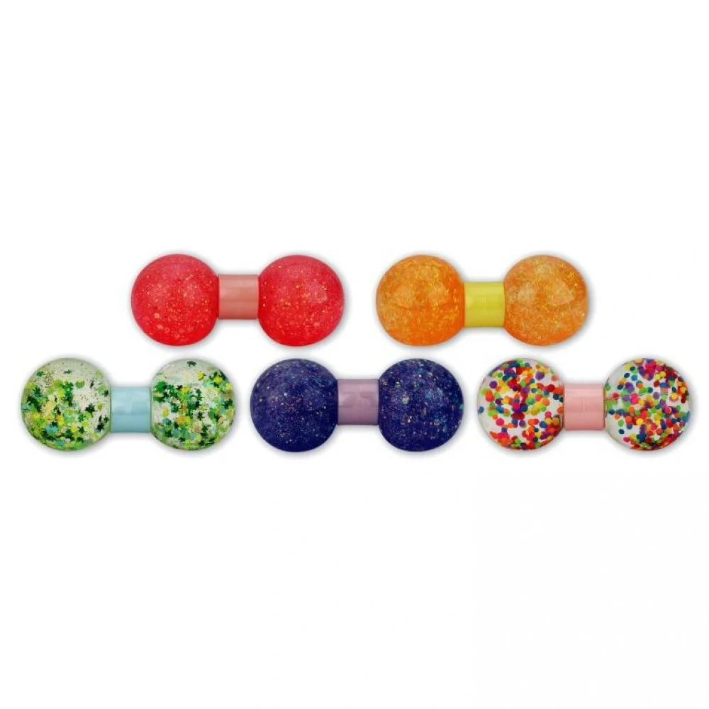 Dumbbell 12cm Two-Pop Glitter Squishies - Image 2