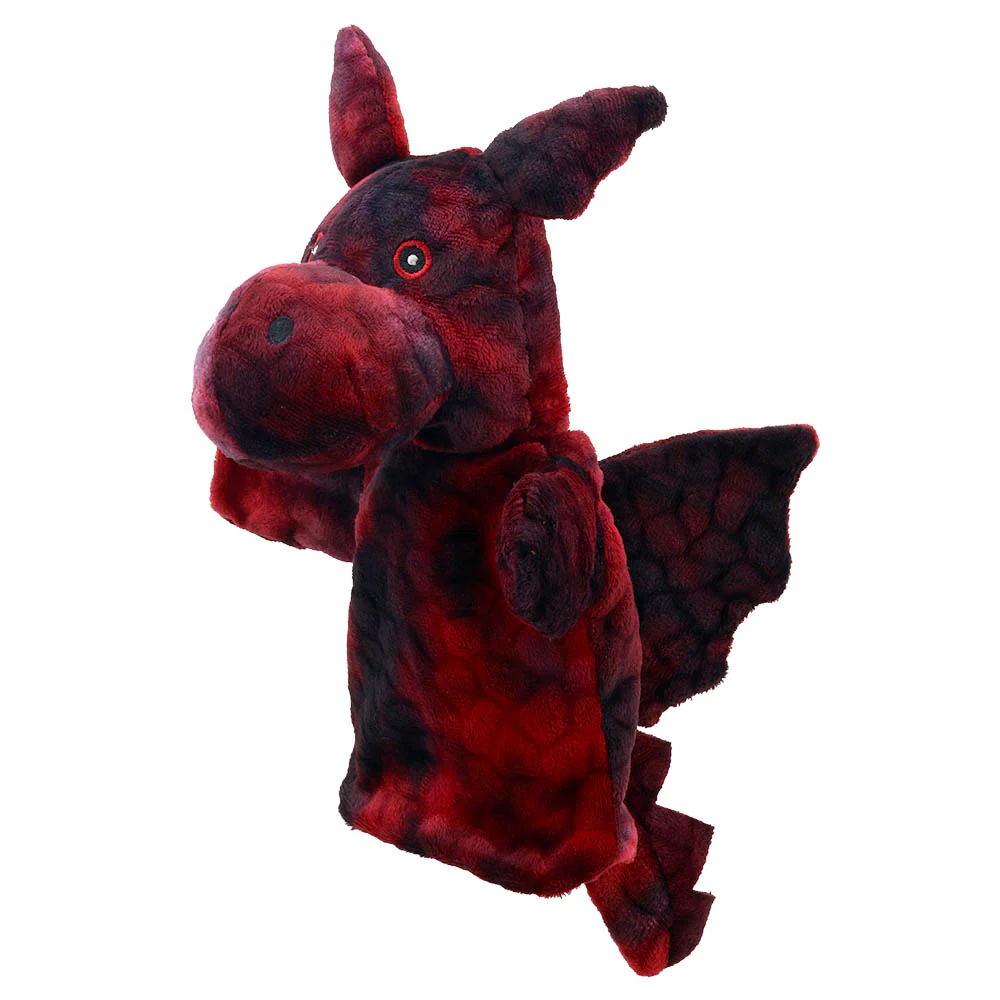 Eco Animal Buddies Dragon Red Puppet - Image 2