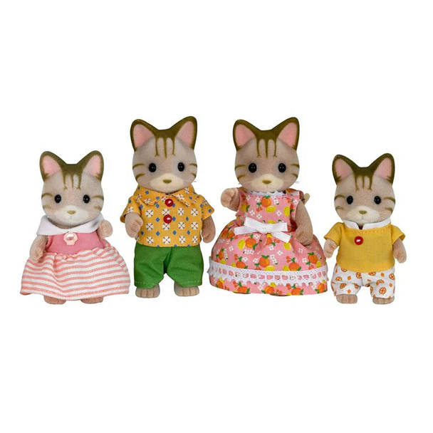 Sylvanian Families Striped Cat Family - Image 2