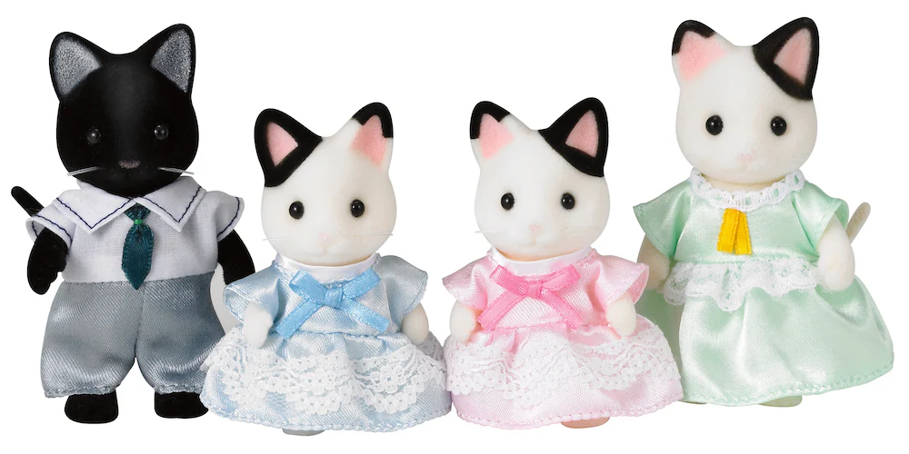 Sylvanian Families Tuxedo Cat Family - Image 2