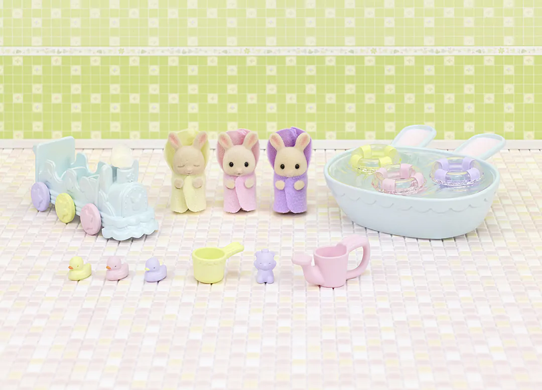 Sylvanian Families Triplets Baby Bathtime Set - Image 3
