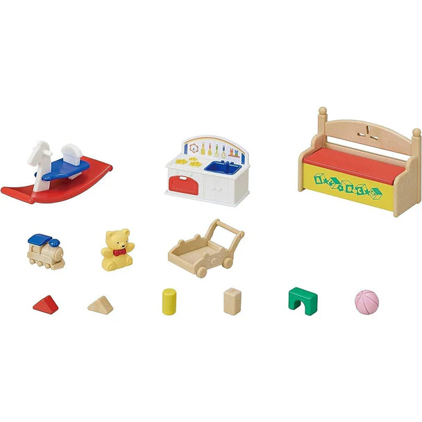Sylvanian Families Baby's Toy Box - Snow Rabbit & Panda Babies - Image 3