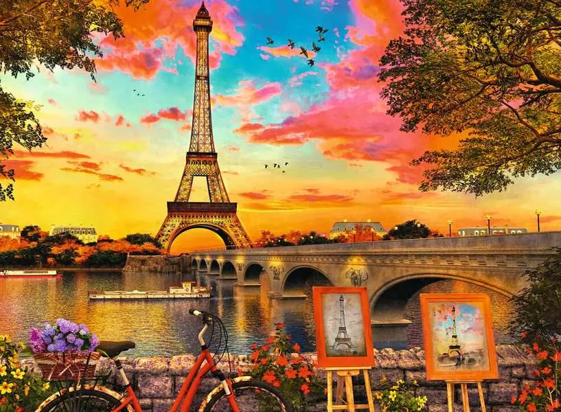 Ravensburger Evening in Paris 500 Piece Jigsaw Puzzle - Image 2