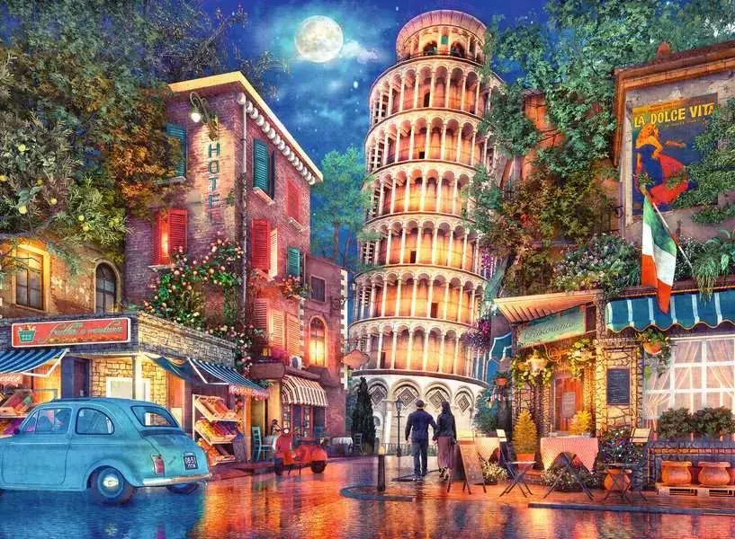 Ravensburger Evening in Pisa 500 Piece Jigsaw Puzzle - Image 2