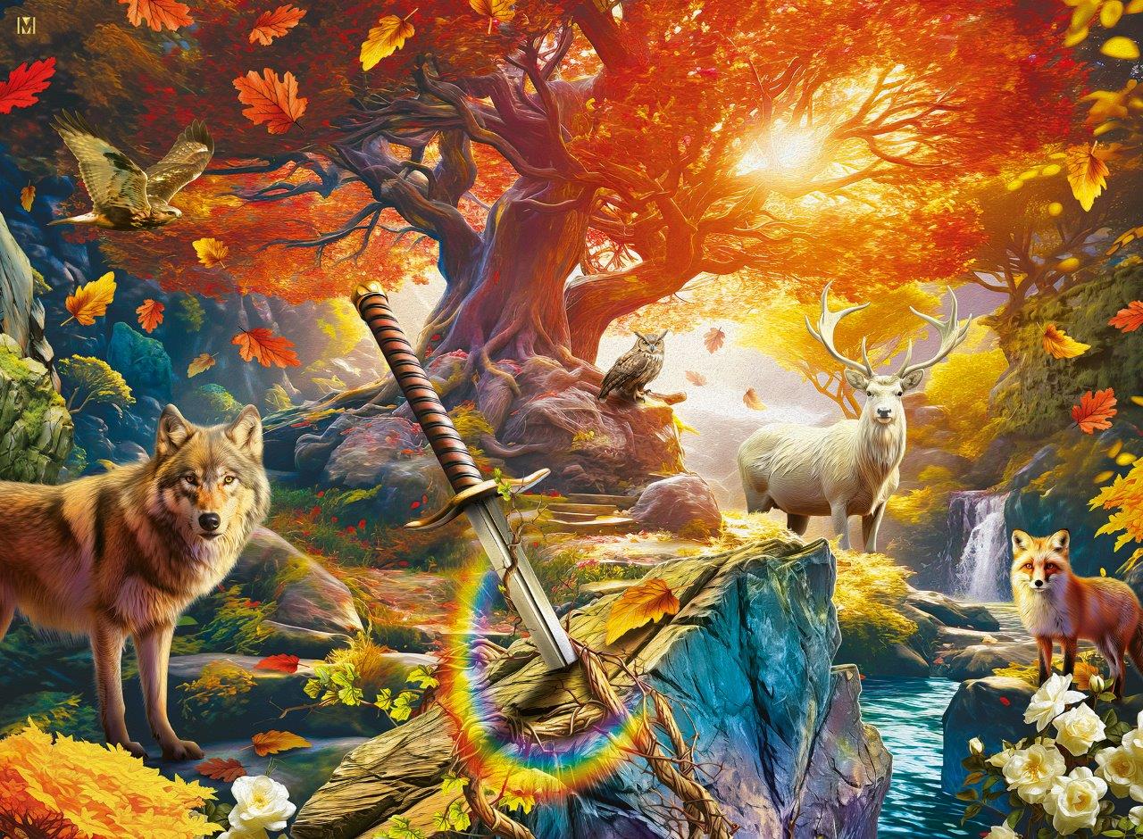 Ravensburger Excalibur Forest 500 Piece Jigsaw Puzzle - Image 2