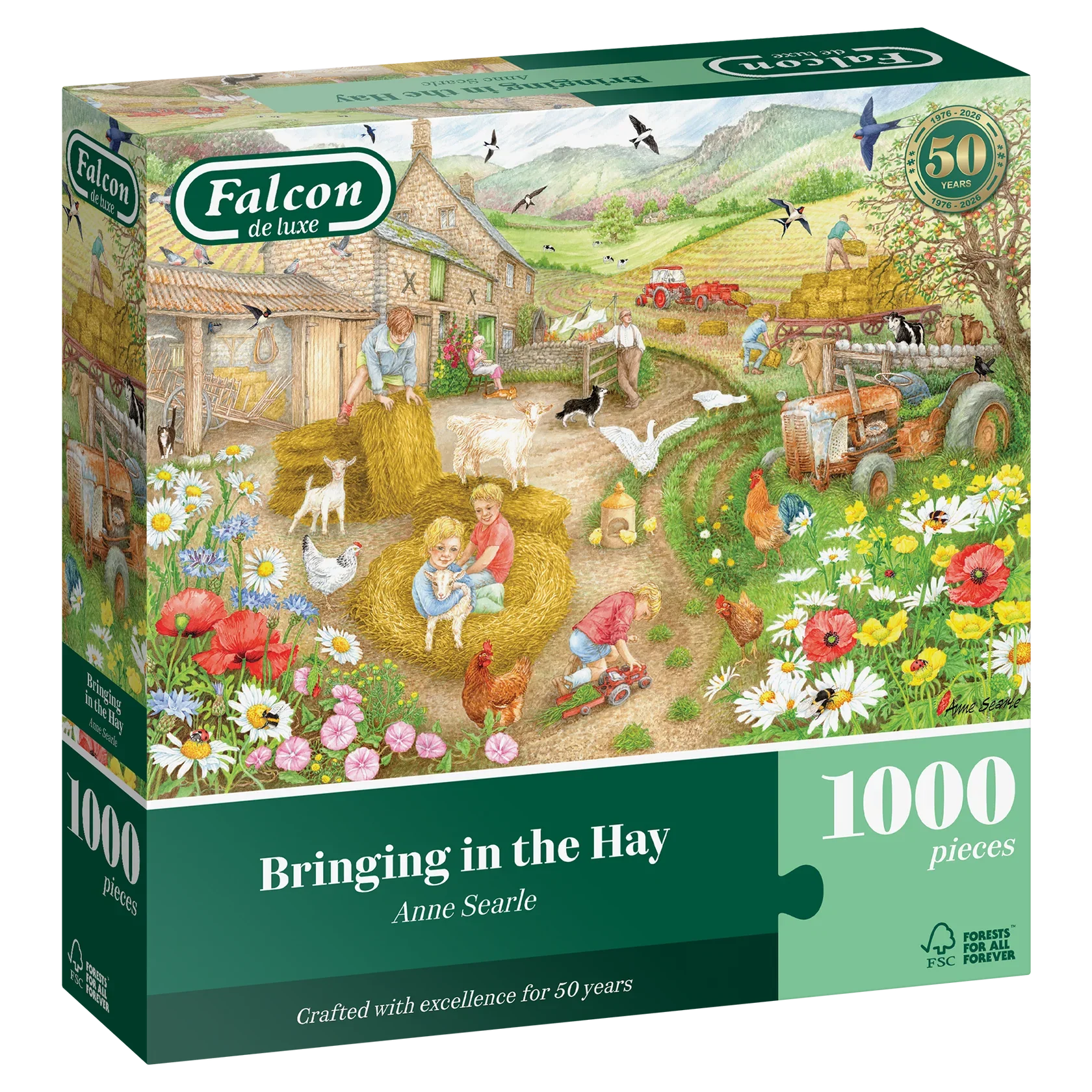 Jumbo Falcon de luxe Bringing in the Hay 1000 Piece Jigsaw Puzzle