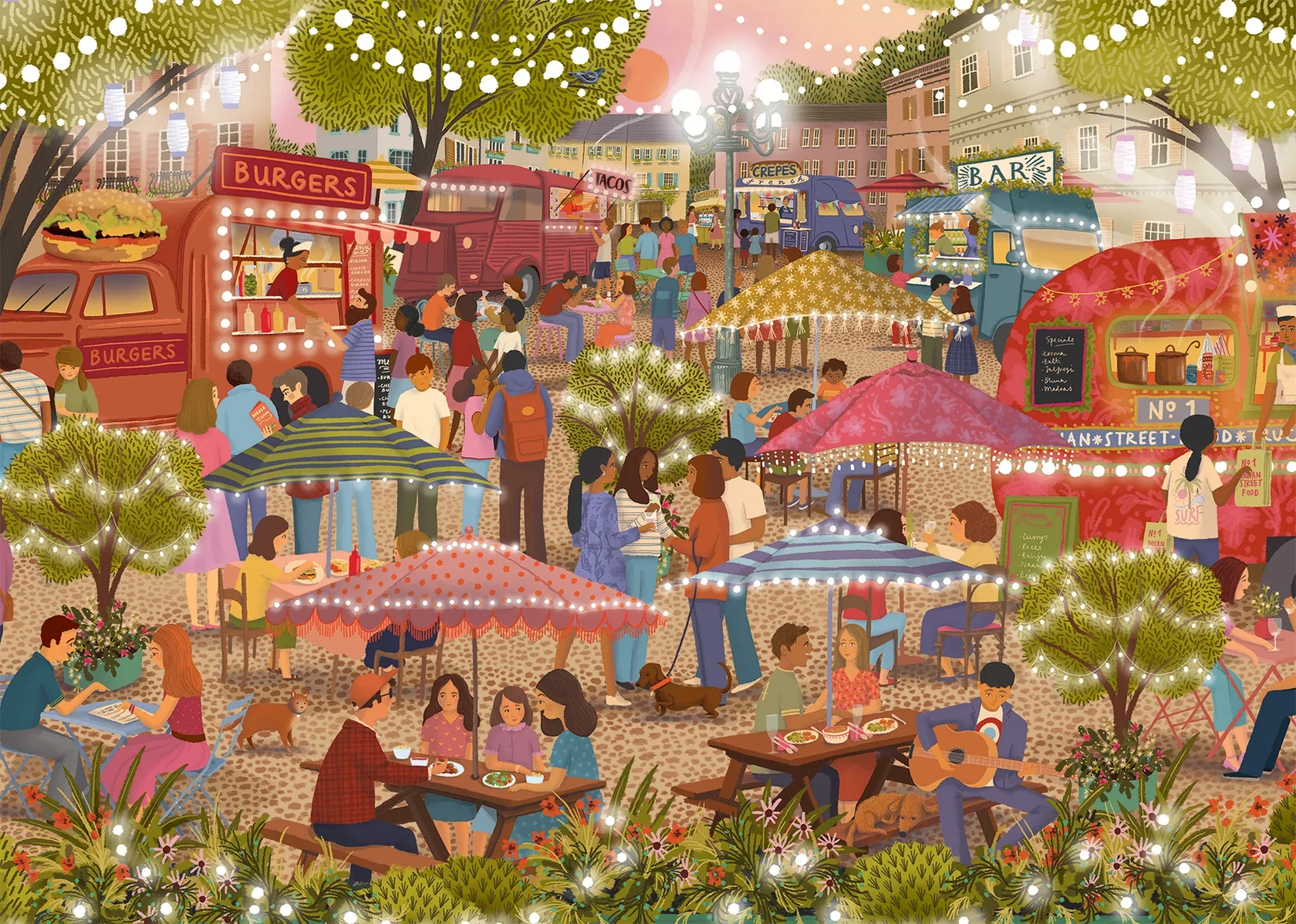 Jumbo Falcon de luxe Foodie Festival 1000 Piece Jigsaw Puzzle - Image 2