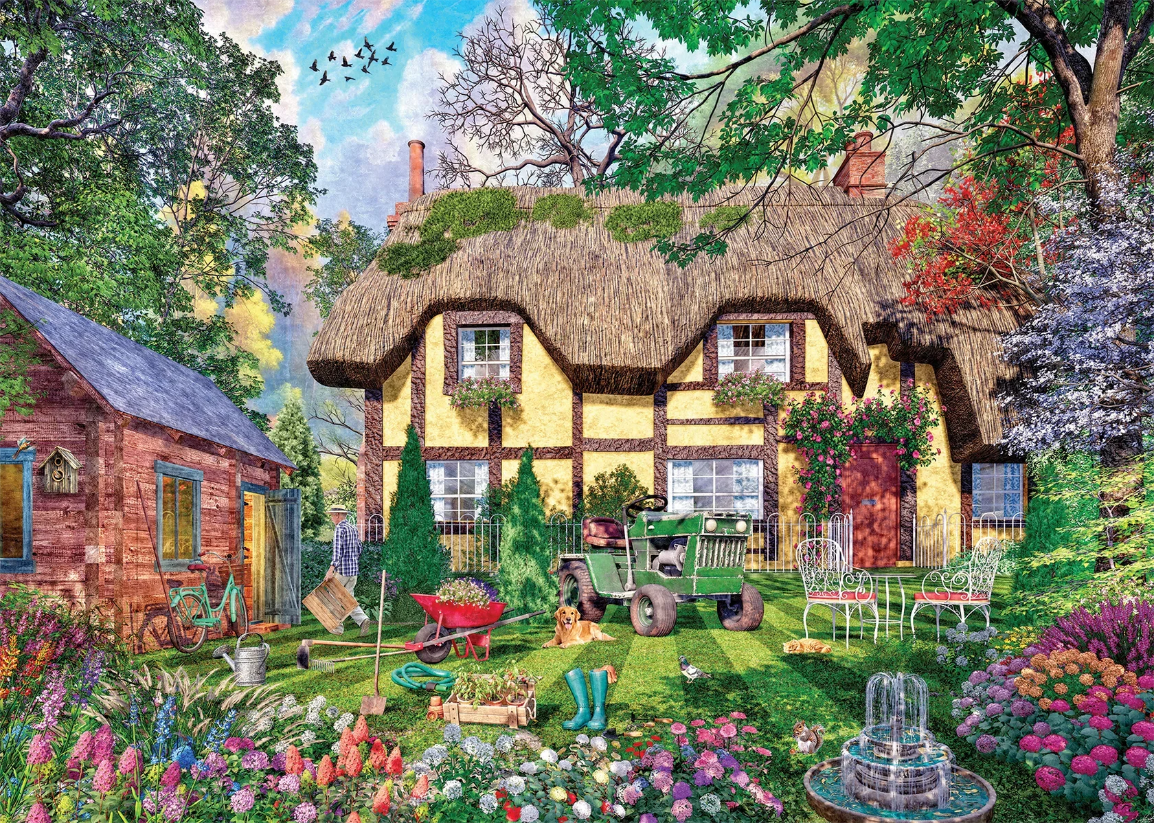 Jumbo Falcon de luxe The Caretaker's Cottage 1000 Piece Jigsaw Puzzle - Image 2