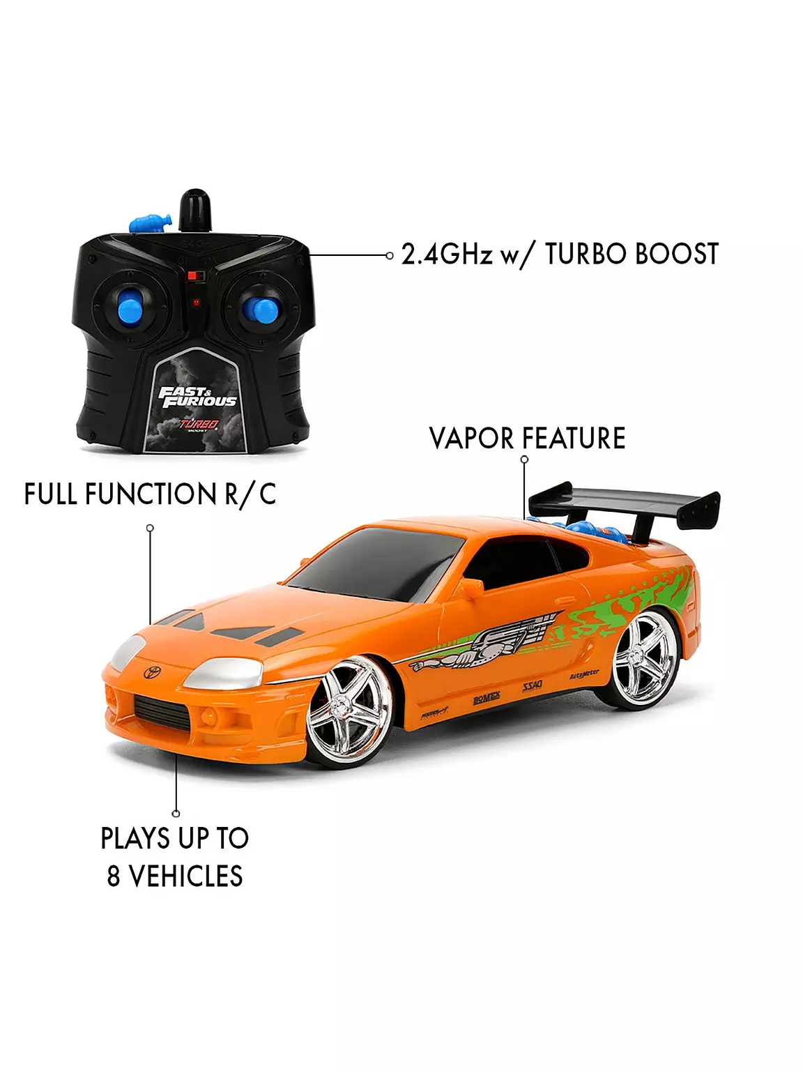 Fast & Furious Rc Nitro Powered Vapor Toyota Supra 1:24 - Image 3