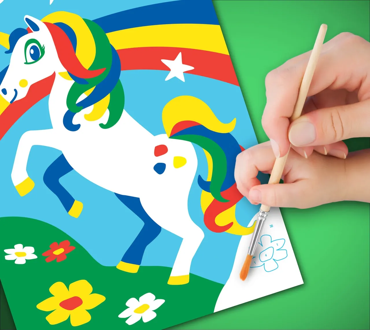First Painting By Numbers Unicorn - Image 4