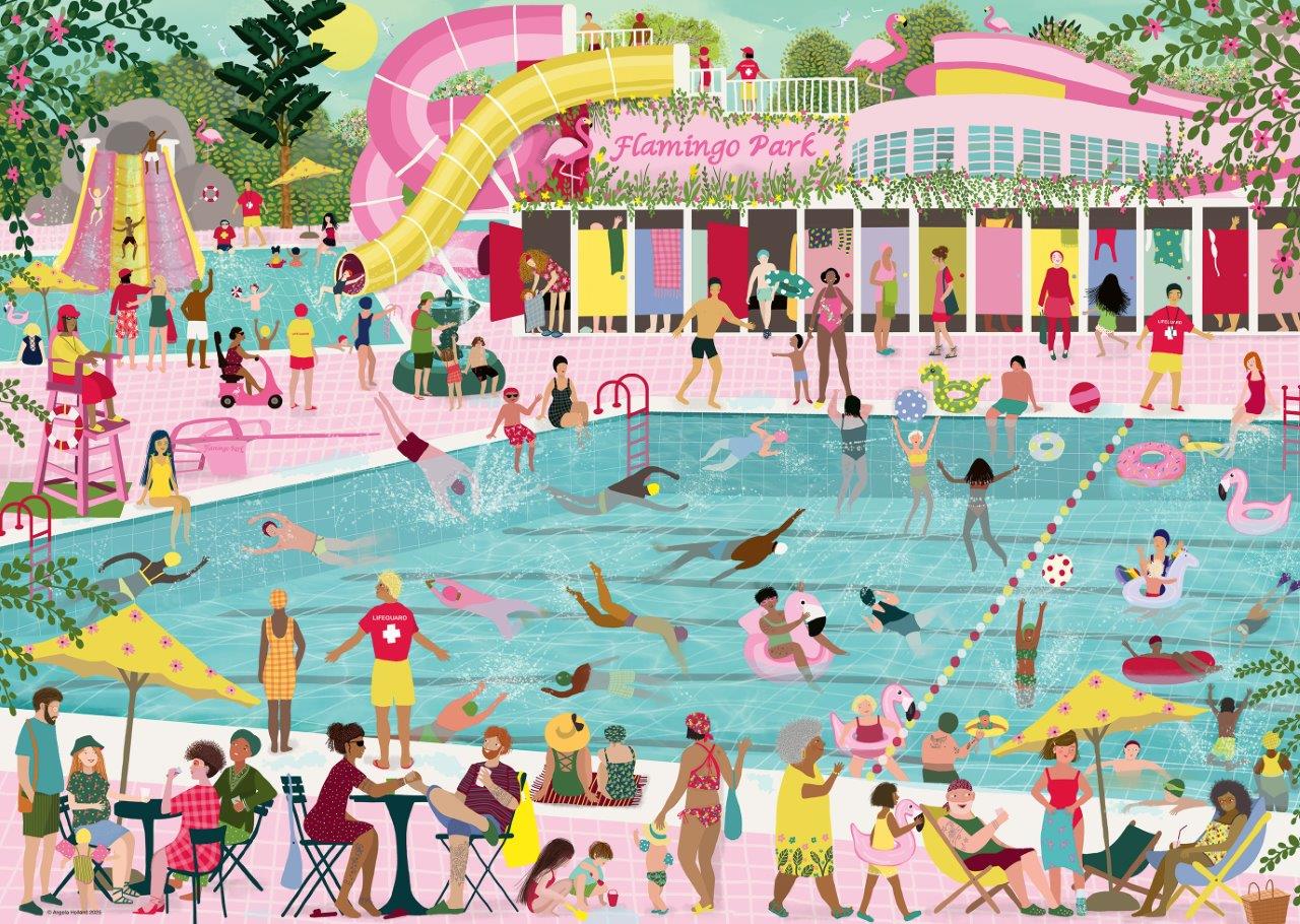 Ravensburger Flamingo Park 1000 Piece Jigsaw Puzzle - Image 2
