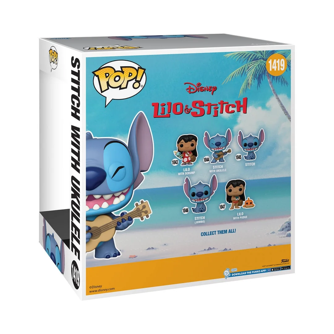 Funko POP! Jumbo: Lilo and Stitch - Stitch with Ukelele - Image 3