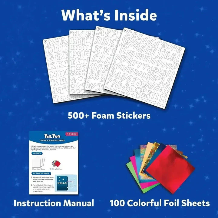 Foil Fun - Letter & Number Stickers - Image 2