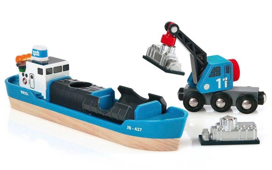 BRIO Freight Ship & Crane - Image 2