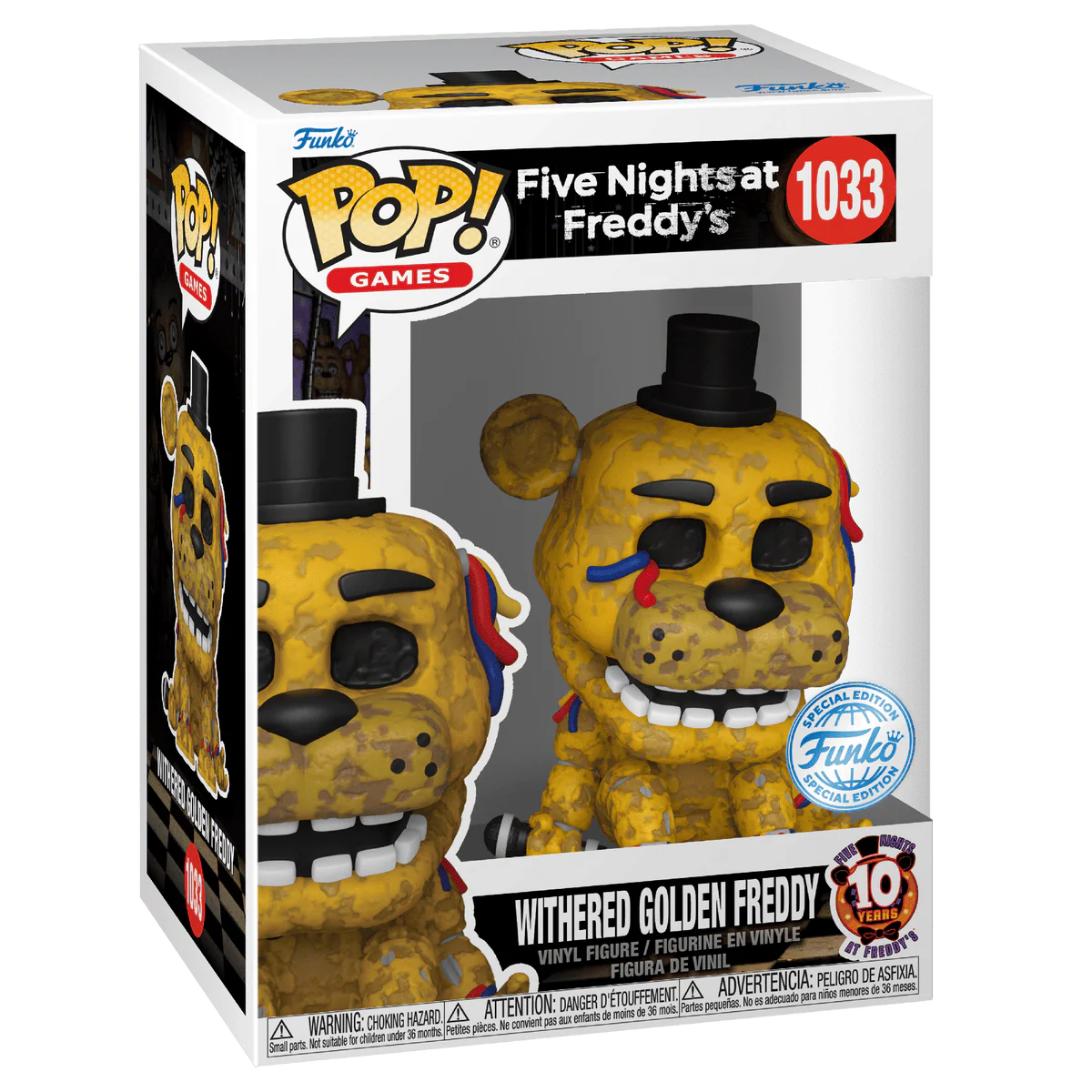 Funko POP! Games: Five Nights At Freddy's - Withered Golden Freddy