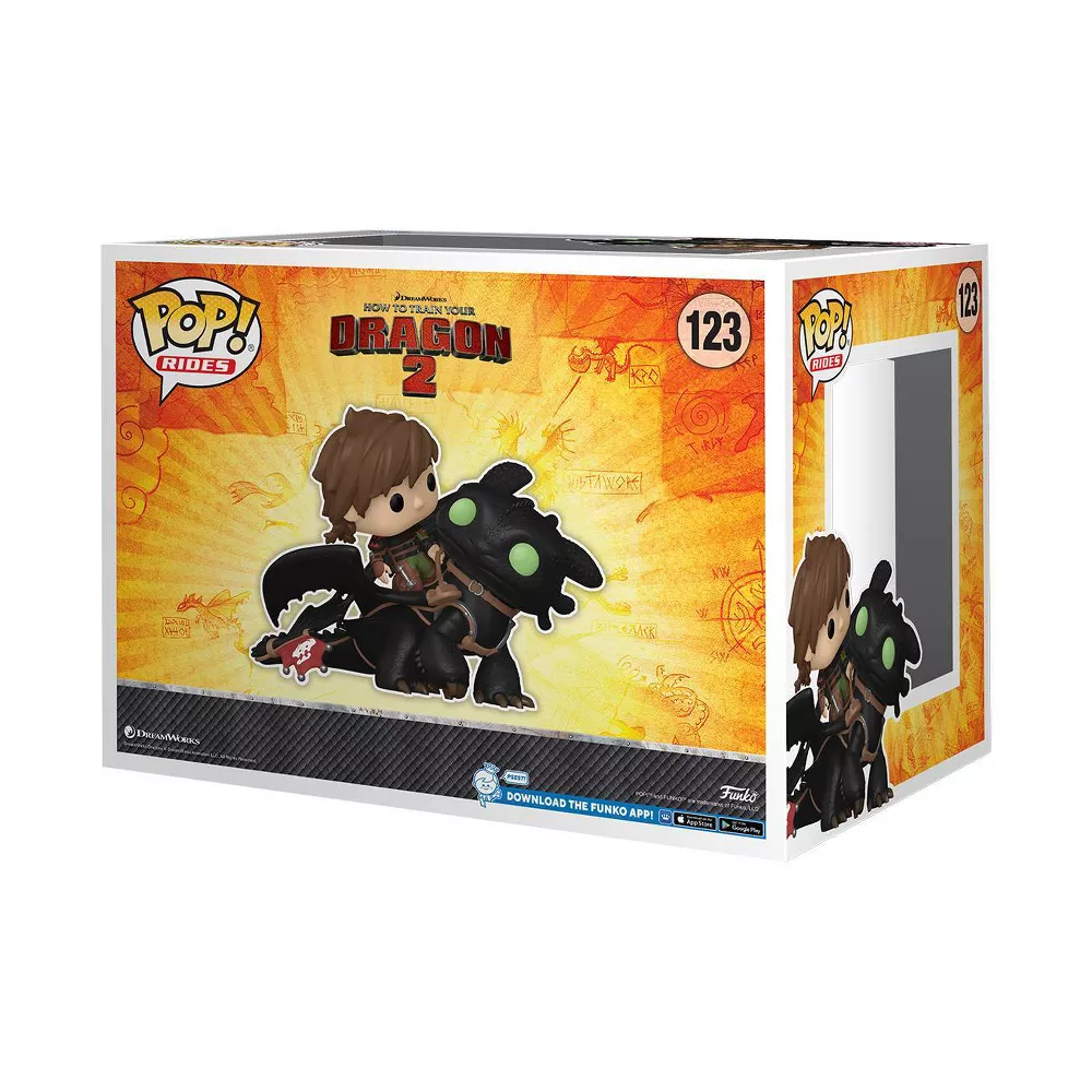Funko POP! Rides Deluxe: How To Train Your Dragon - Hiccup With Toothless - Image 3