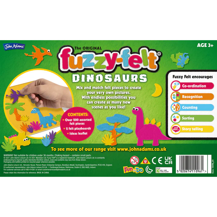 Fuzzy Felt Dinosaur Drawer Gift Set - Image 3
