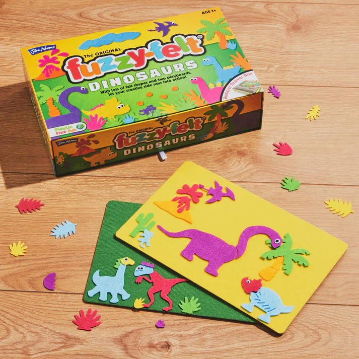 Fuzzy Felt Dinosaur Drawer Gift Set - Image 4