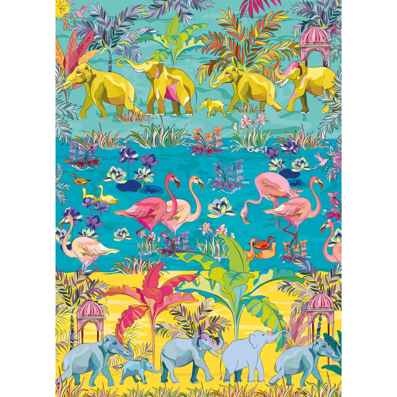 Gibsons House of Turnowsky: Tropical Oasis 1000 piece Jigsaw Puzzle - Image 2