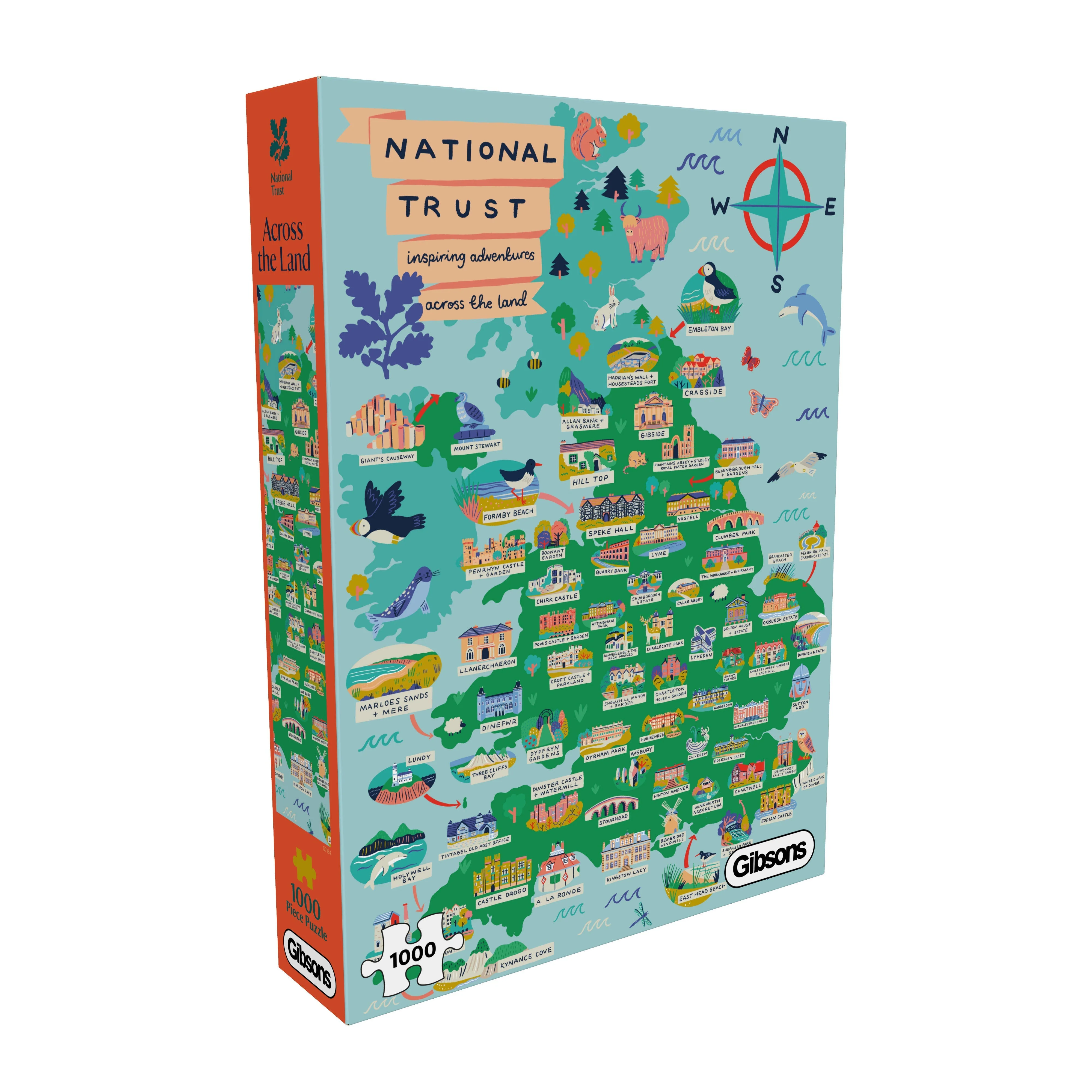 Gibsons National Trust: Across the Land 1000 piece Jigsaw Puzzle