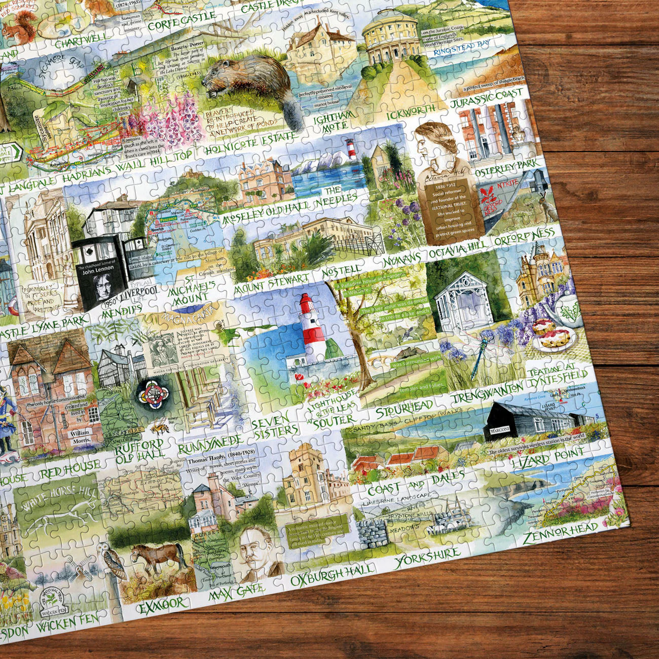 Gibsons National Trust: Landmarks & Landscapes 1000 piece Jigsaw Puzzle - Image 4