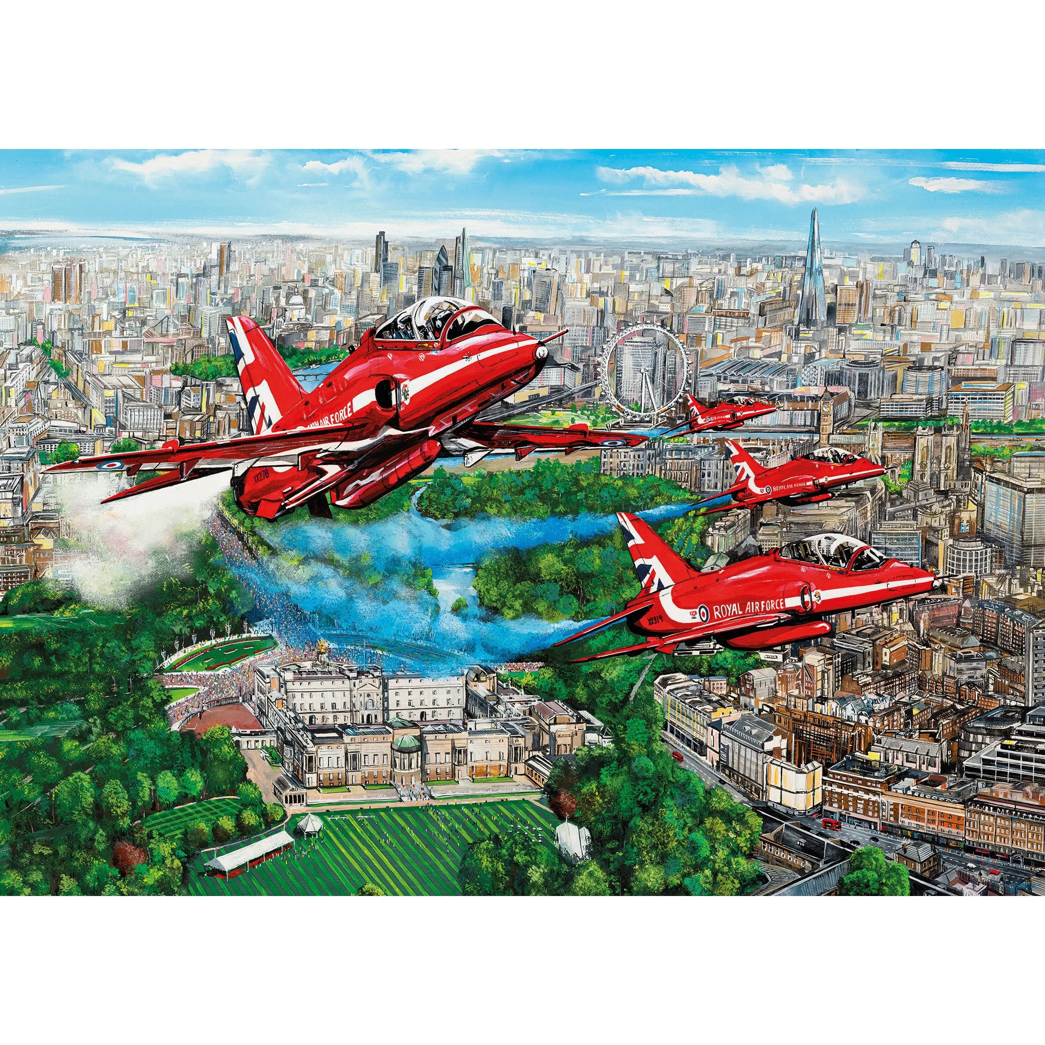 Gibsons Reds Over London 1000 piece Jigsaw Puzzle - Image 2