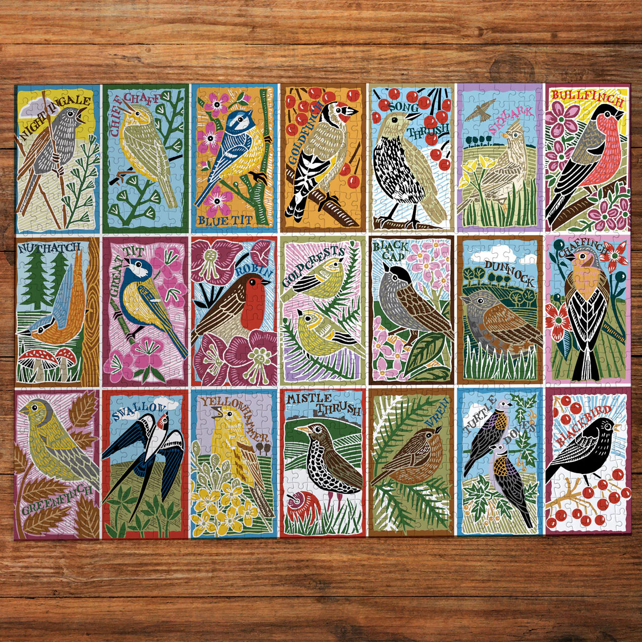 Gibsons RSPB: British Songbirds 1000 piece Jigsaw Puzzle - Image 3