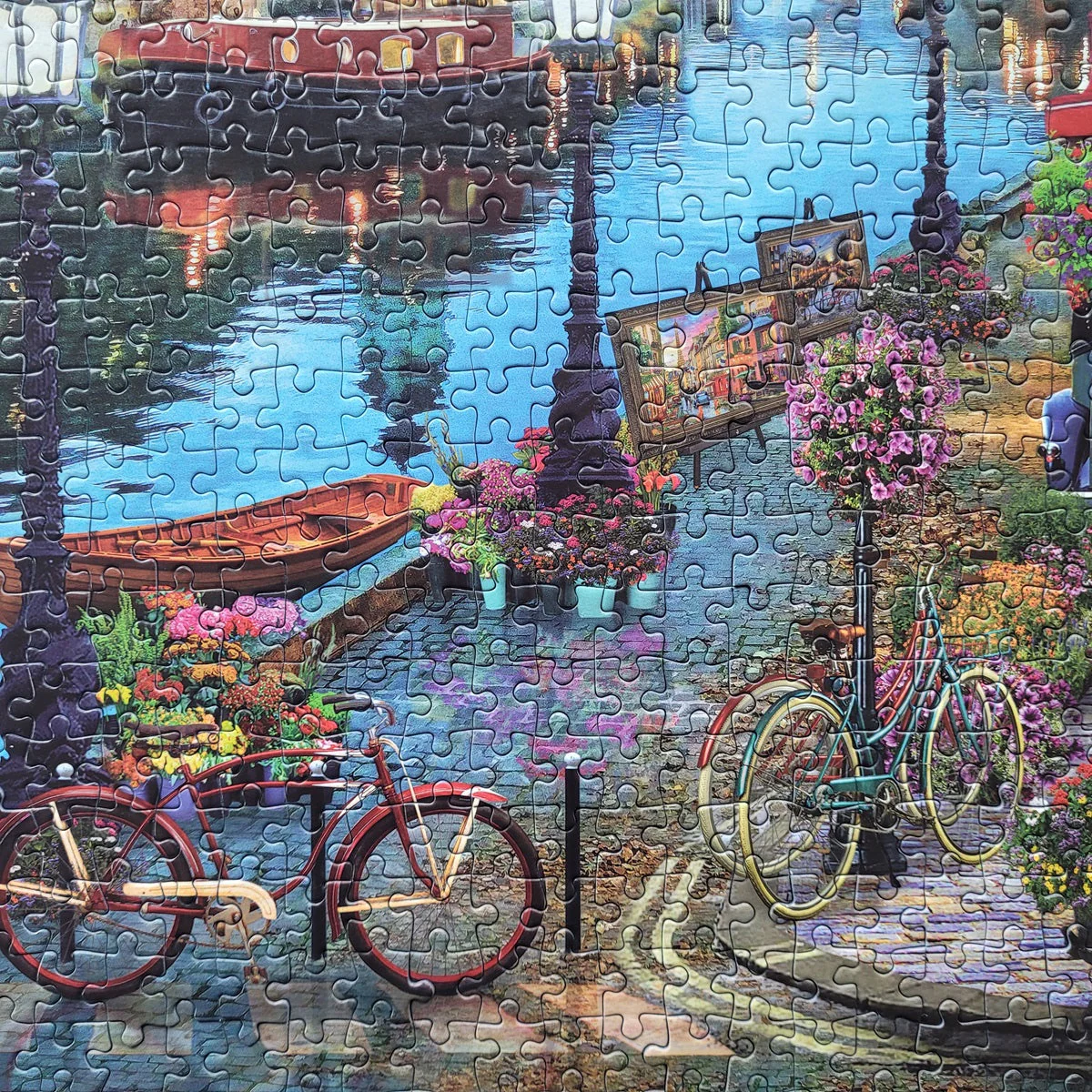 Gibsons Sunset on the Seine 1000 piece Jigsaw Puzzle - Image 3
