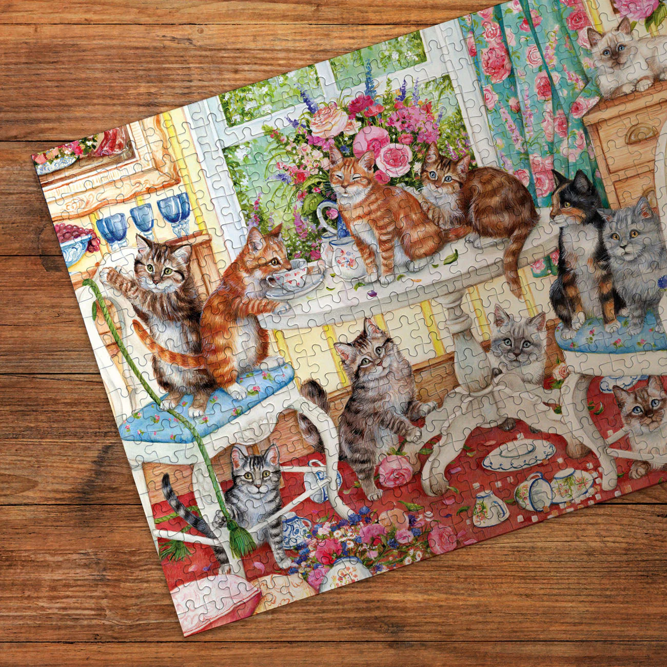 Gibsons Tails from the Tea Party 500 piece Jigsaw Puzzle - Image 4