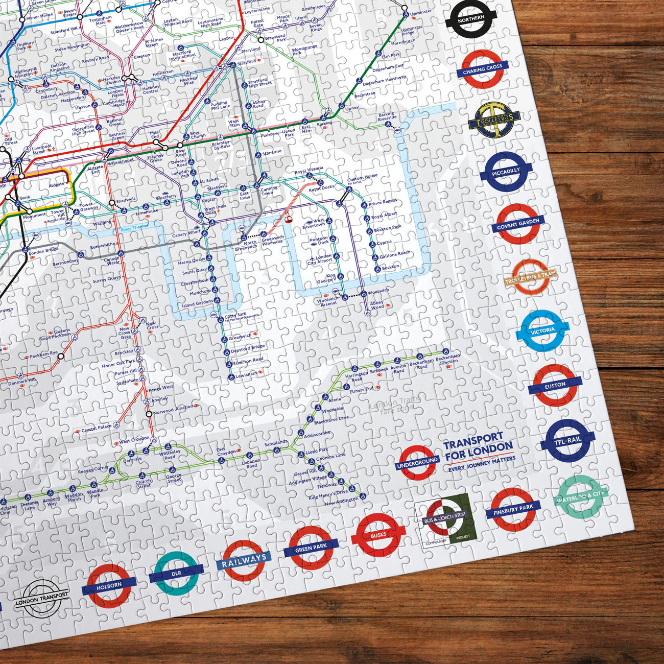 Gibsons TfL: London Tube Map 1000 piece Jigsaw Puzzle - Image 4