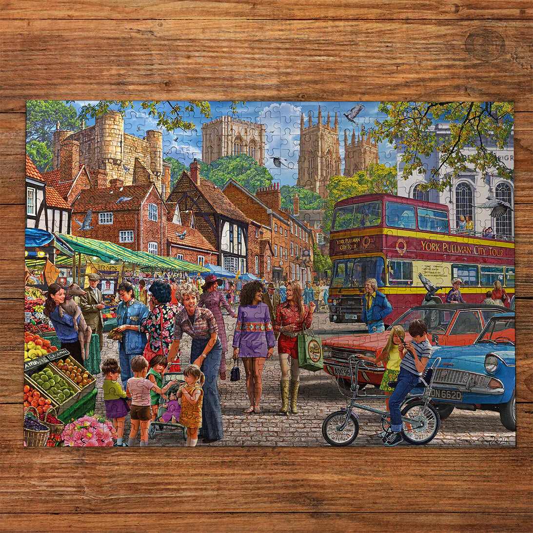 Gibsons York Market 250 X-Large piece Jigsaw Puzzle - Image 2