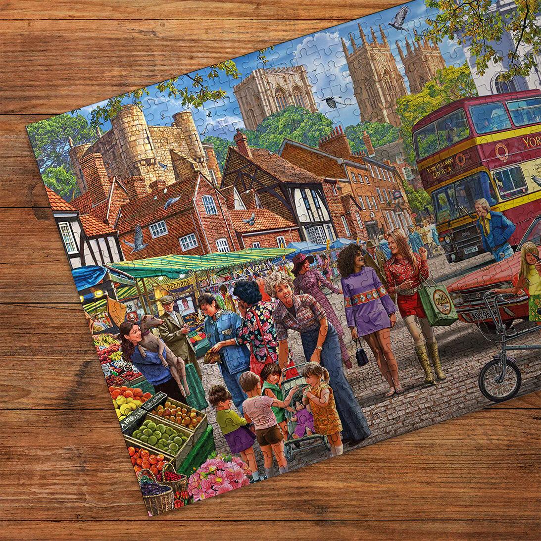 Gibsons York Market 250 X-Large piece Jigsaw Puzzle - Image 3