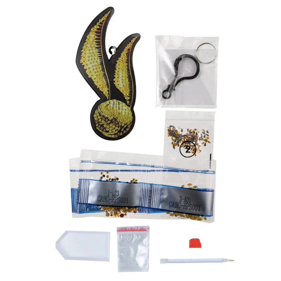 Golden Snitch, Crystal Art Bag Charm - Image 6