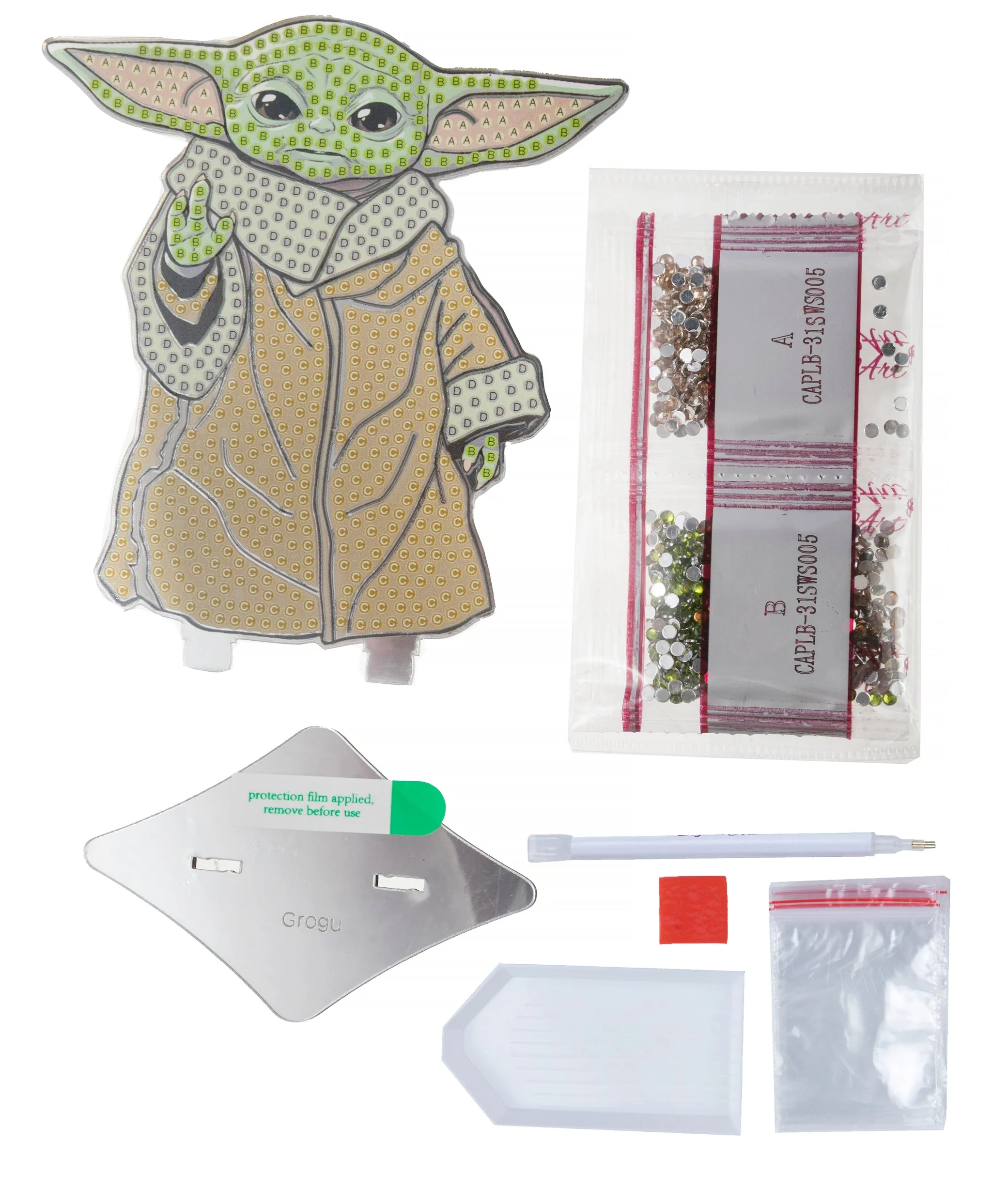 Grogu Crystal Art Mirror Buddy - Image 2