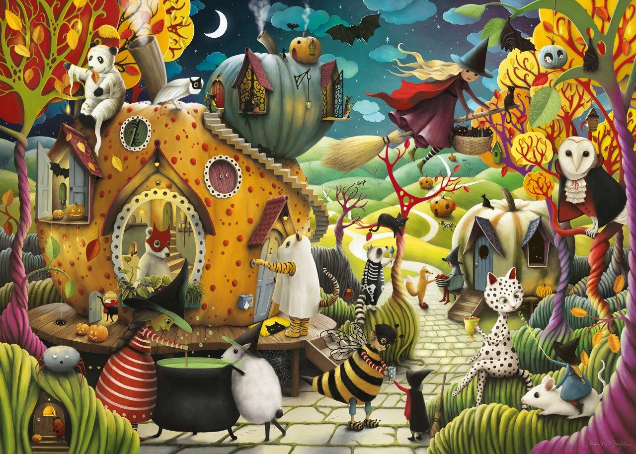 Ravensburger Happy Halloween 1000 Piece Jigsaw Puzzle - Image 2