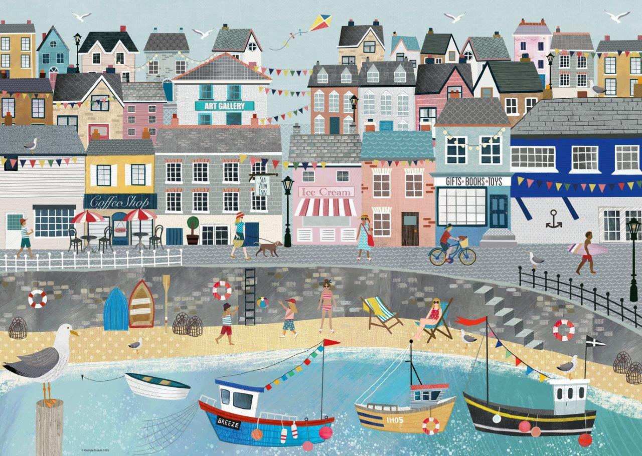 Ravensburger Harbour 1000 Piece Jigsaw Puzzle - Image 2