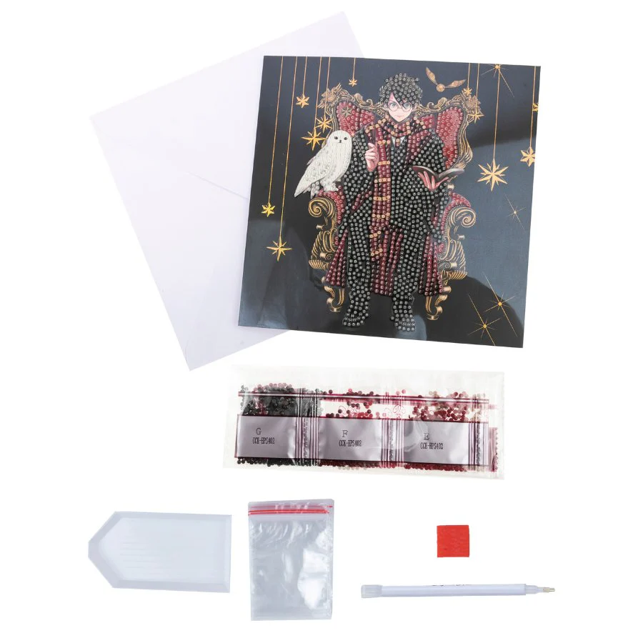 Harry & Hedwig Crystal Art Card - Image 3