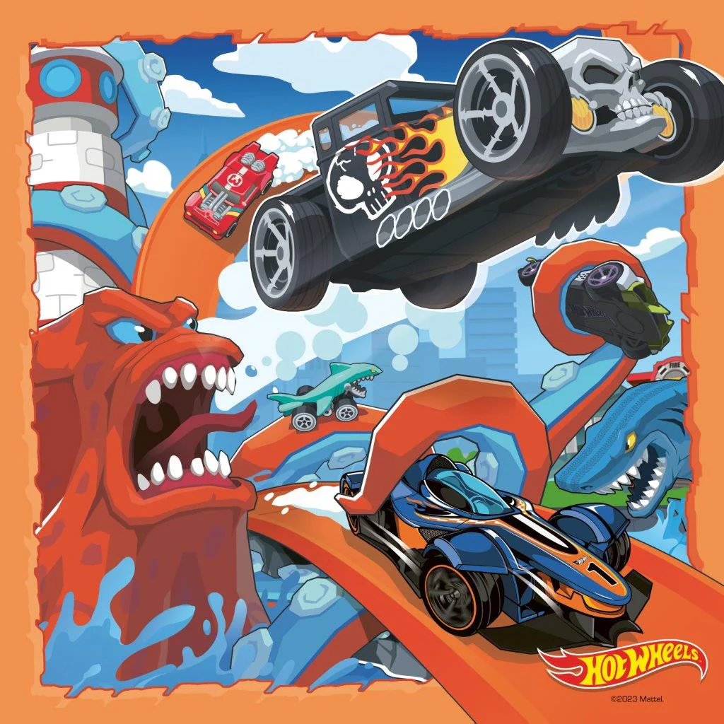 Ravensburger Hot Wheels 3x49 Piece Jigsaw Puzzle - Image 2